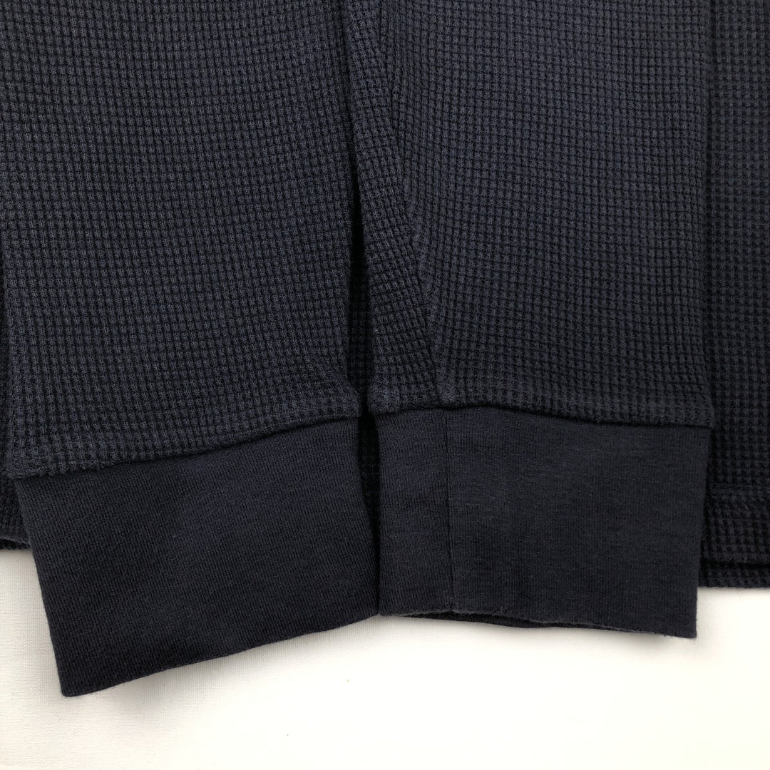 Ralph Lauren POLO RALPH LAUREN Thermal Long T-shirt Waffle Men's XL cotton navy blue type Vintage Second Hand