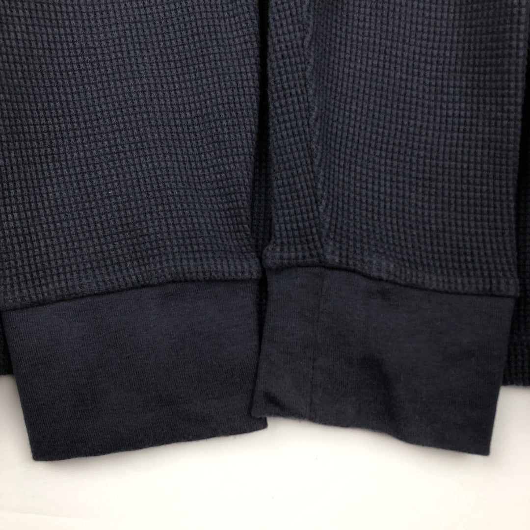 Ralph Lauren POLO RALPH LAUREN Thermal Long T-shirt Waffle Men's XL cotton navy blue type Vintage Second Hand