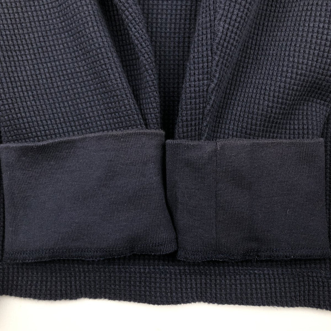 Ralph Lauren POLO RALPH LAUREN Thermal Long T-shirt Waffle Men's XL cotton navy blue type Vintage Second Hand