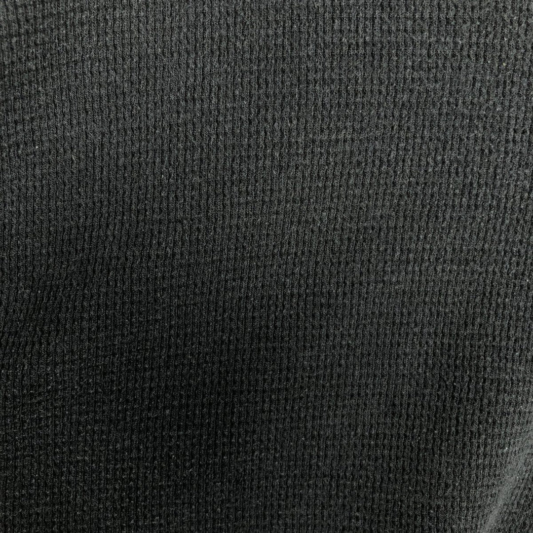 Ralph Lauren POLO RALPH LAUREN SLEEPWEAR Thermal Long T-shirt Waffle Men's L size cotton black type Vintage Second Hand
