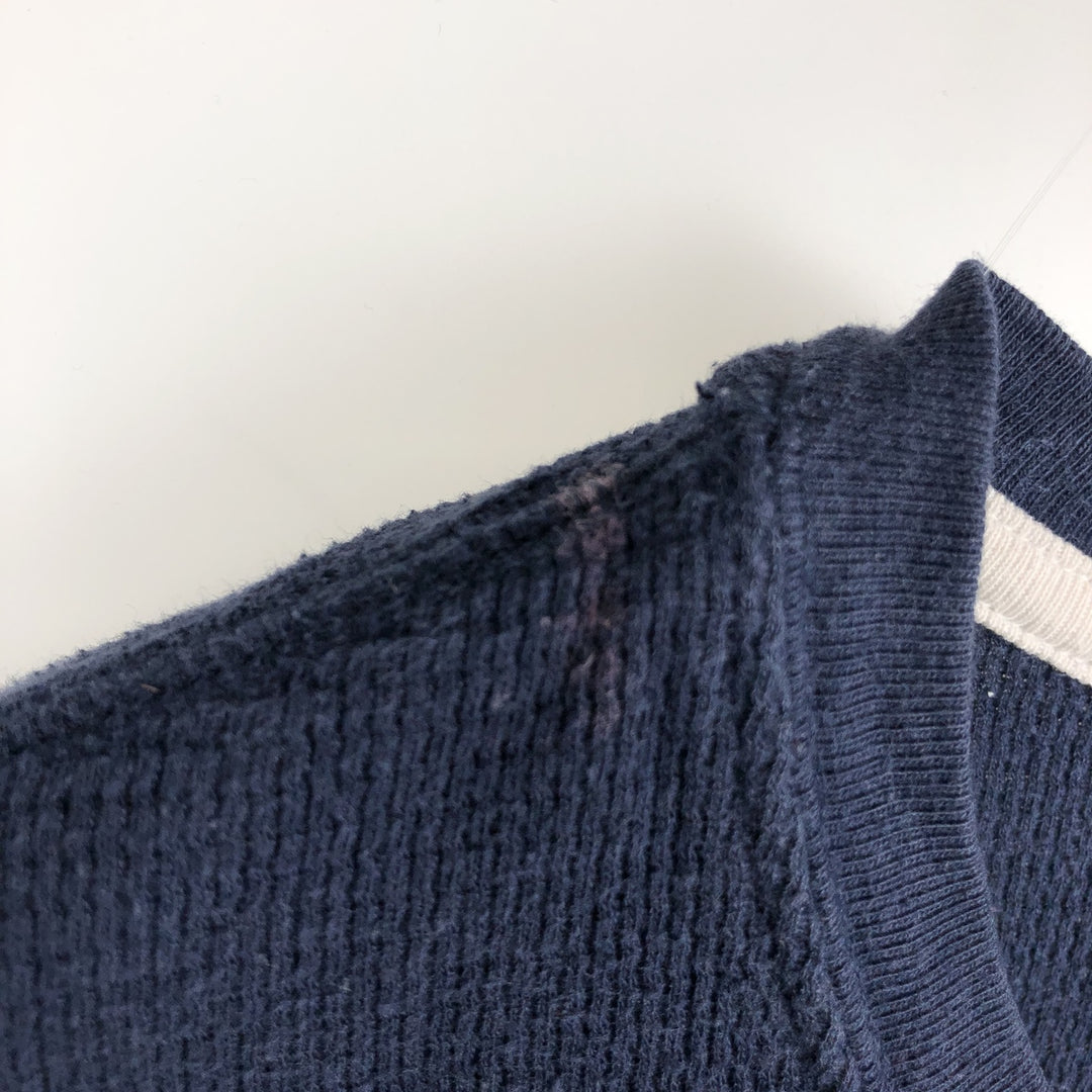 Ralph Lauren POLO RALPH LAUREN Thermal T-Shirt, Waffle, Men's Size Small unclear navy blue type Vintage Second Hand