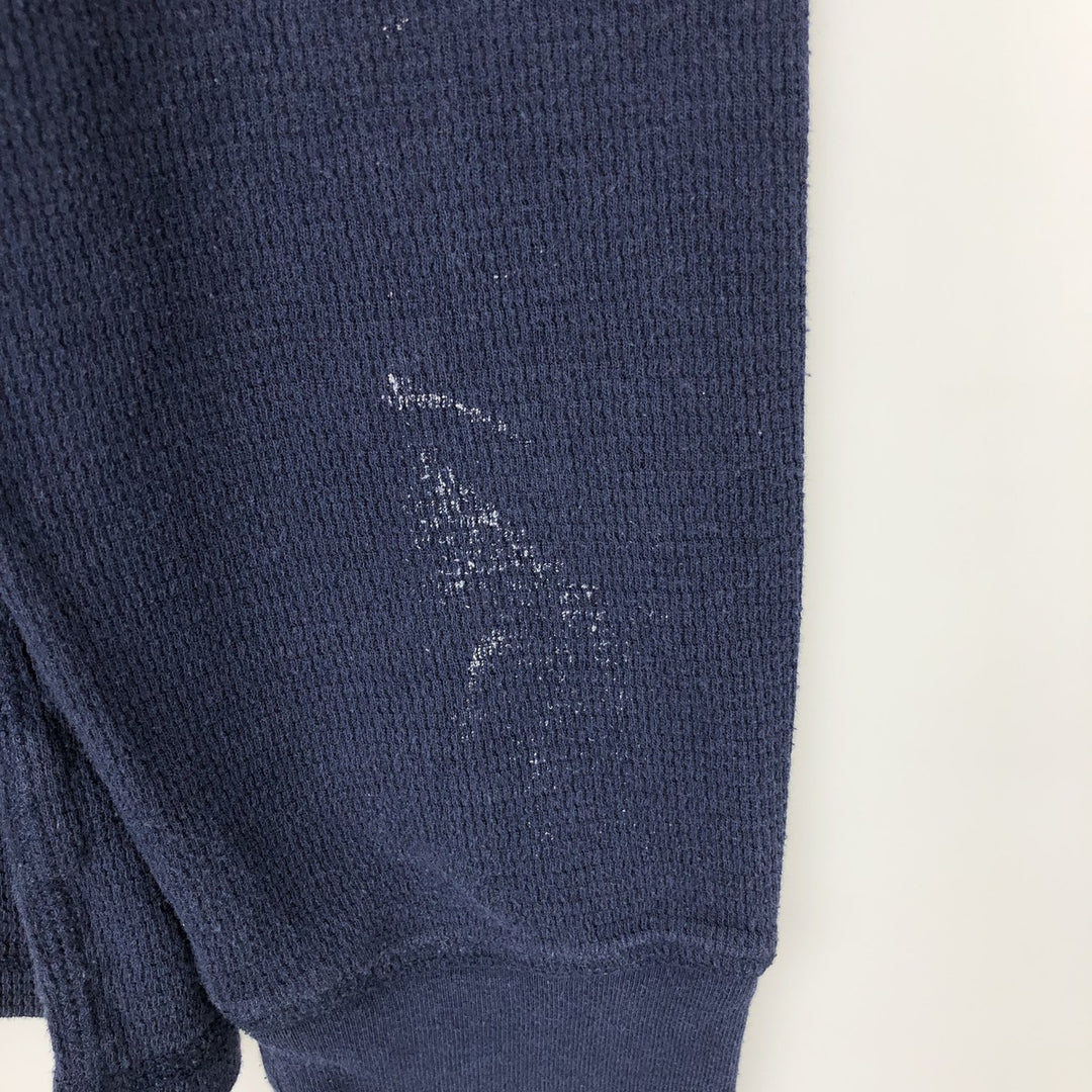 Ralph Lauren POLO RALPH LAUREN Thermal T-Shirt, Waffle, Men's Size Small unclear navy blue type Vintage Second Hand