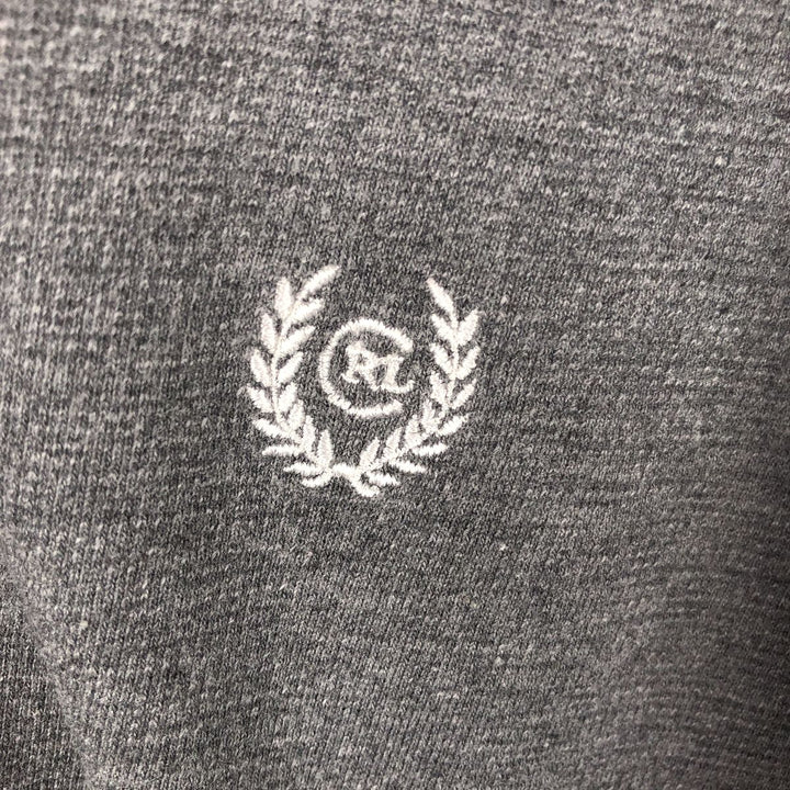 Ralph Lauren CHAPS Henley neck thermal long T-shirt, men's size L cotton gray type Vintage Second Hand
