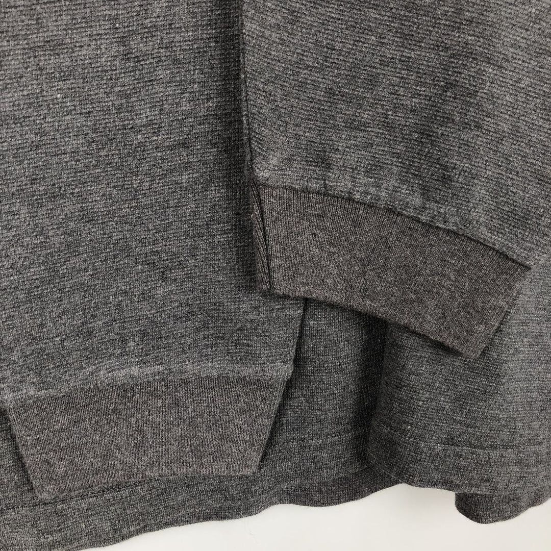 Ralph Lauren CHAPS Henley neck thermal long T-shirt, men's size L cotton gray type Vintage Second Hand
