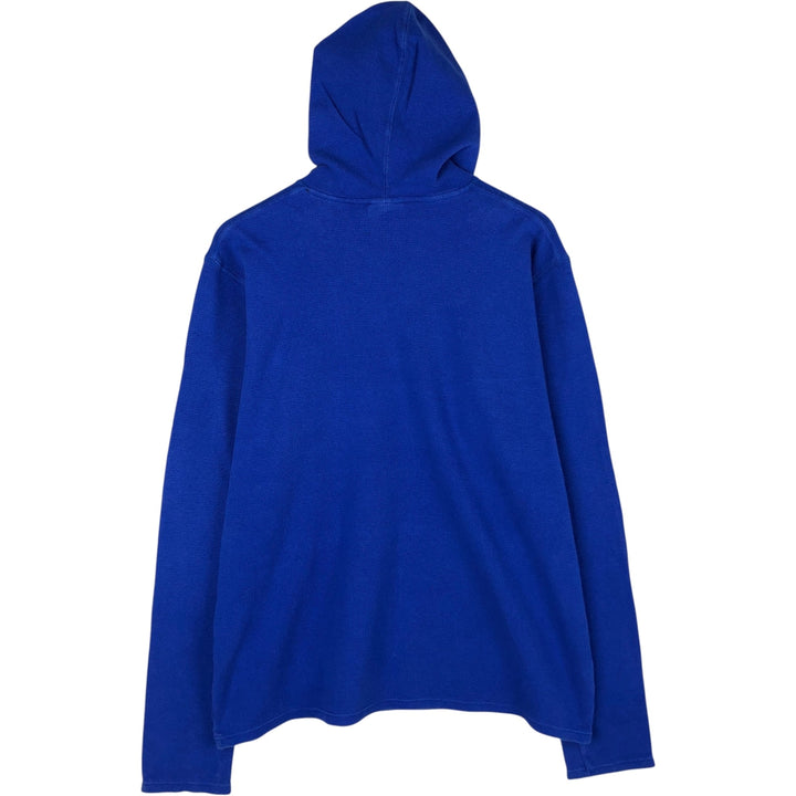 Ralph Lauren POLO RALPH LAUREN SLEEPWEAR Hooded Thermal Long-Sleeve T-Shirt, Men's Size L (approx.) cotton blue type Vintage Second Hand