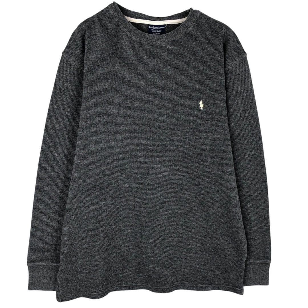 Ralph Lauren POLO RALPH LAUREN SLEEPWEAR Thermal Long T-Shirt, Men's XL cotton gray type Vintage Second Hand