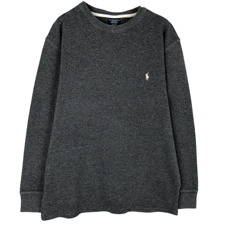Ralph Lauren POLO RALPH LAUREN SLEEPWEAR Thermal Long T-Shirt, Men's XL cotton gray type Vintage Second Hand
