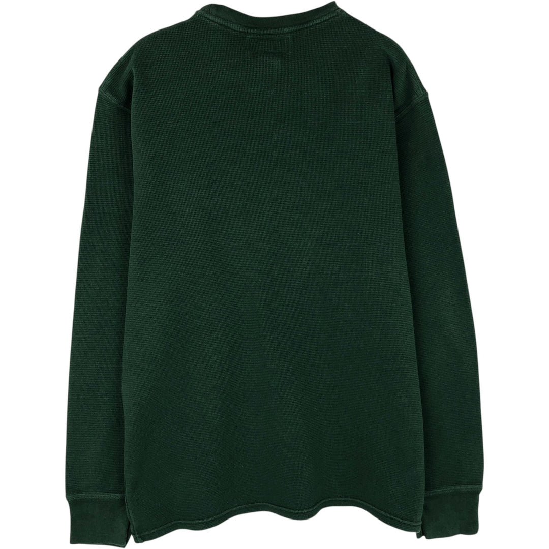 Ralph Lauren POLO RALPH LAUREN Thermal Long T-Shirt Men's Size L cotton green type Vintage Second Hand