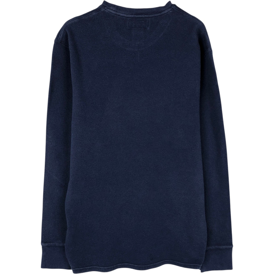 Ralph Lauren POLO RALPH LAUREN Thermal Long T-Shirt, Men's Size M cotton navy blue type Vintage Second Hand