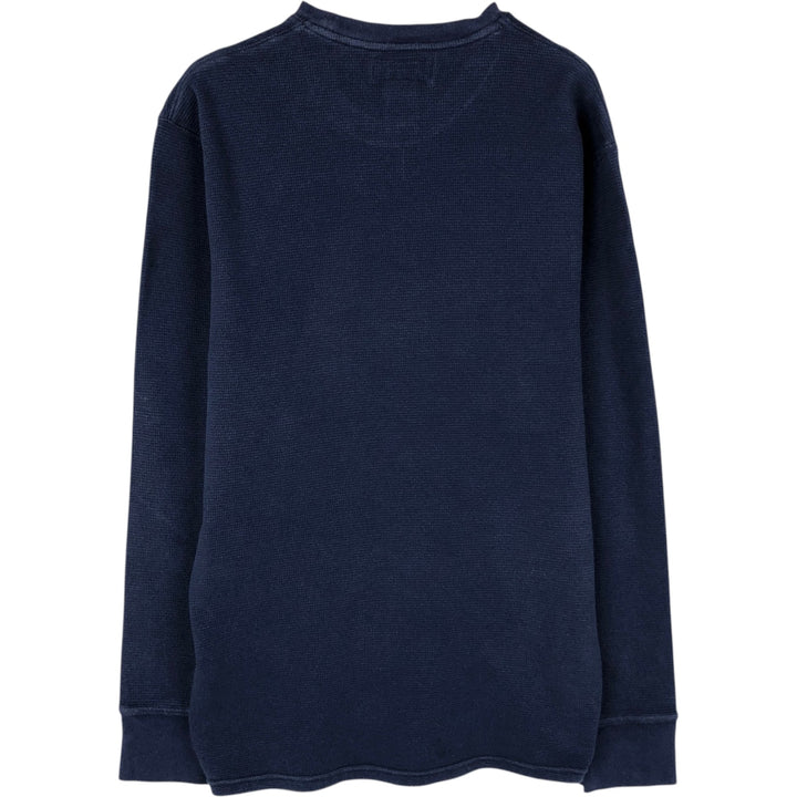 Ralph Lauren POLO RALPH LAUREN Thermal Long T-Shirt, Men's Size M cotton navy blue type Vintage Second Hand