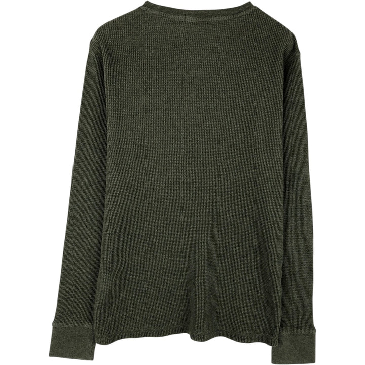 Ralph Lauren POLO RALPH LAUREN Thermal Ron T Waffle Men's L size cotton green type Vintage Second Hand