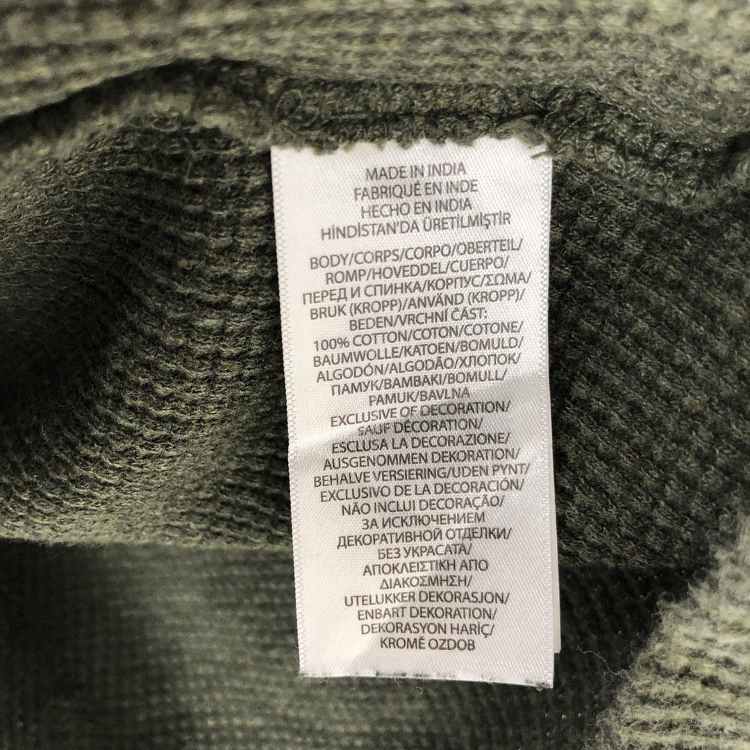 Ralph Lauren POLO RALPH LAUREN Thermal Ron T Waffle Men's L size cotton green type Vintage Second Hand