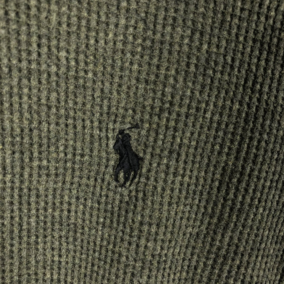 Ralph Lauren POLO RALPH LAUREN Thermal Ron T Waffle Men's L size cotton green type Vintage Second Hand