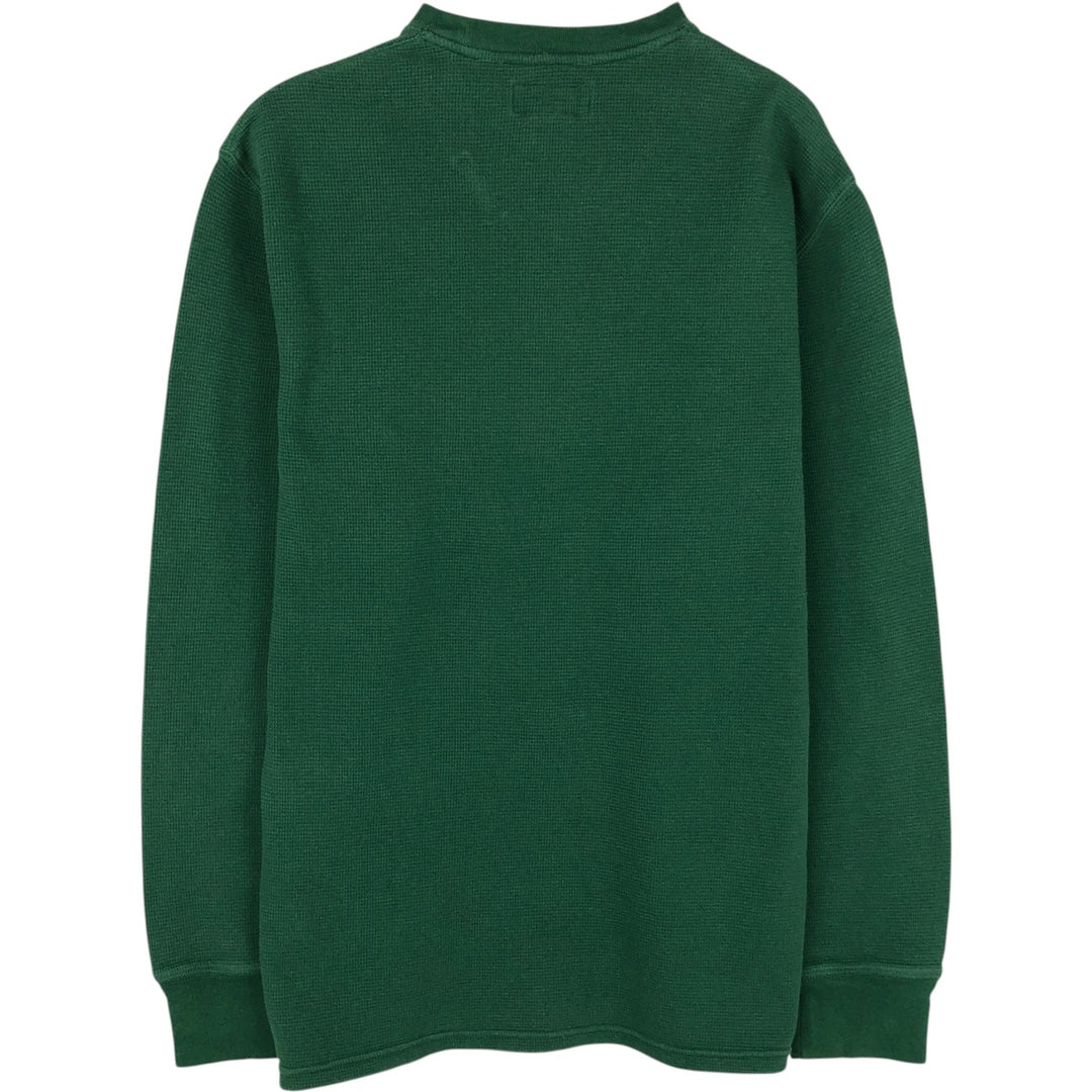 Ralph Lauren POLO RALPH LAUREN Thermal Long T-Shirt, Men's Size M cotton green type Vintage Second Hand