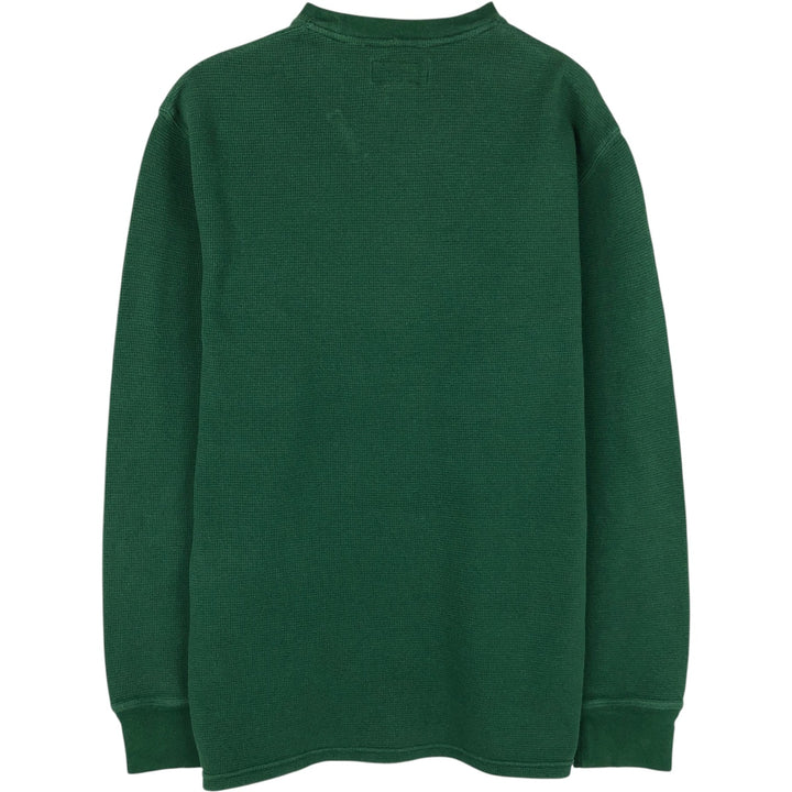 Ralph Lauren POLO RALPH LAUREN Thermal Long T-Shirt, Men's Size M cotton green type Vintage Second Hand