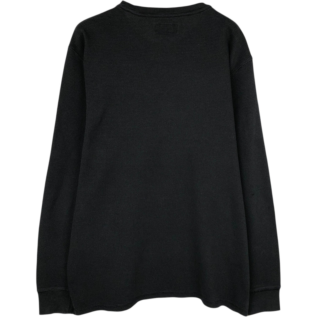 Ralph Lauren POLO RALPH LAUREN SLEEPWEAR Thermal Long T-shirt Waffle Men's XL unclear black type Vintage Second Hand