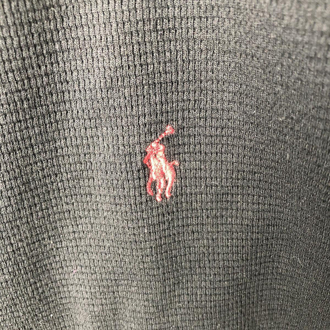 Ralph Lauren POLO RALPH LAUREN Thermal Long T-shirt Men's S size unclear black type Vintage Second Hand