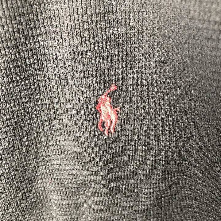 Ralph Lauren POLO RALPH LAUREN Thermal Long T-shirt Men's S size unclear black type Vintage Second Hand