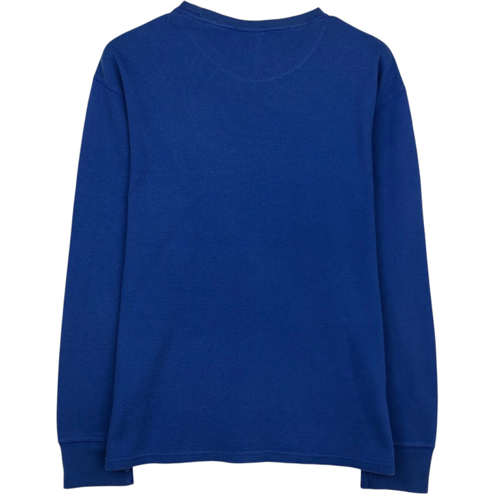 Ralph Lauren POLO RALPH LAUREN SLEEPWEAR Thermal Long T-Shirt, Honeycomb, Men's Size M cotton blue type Vintage Second Hand