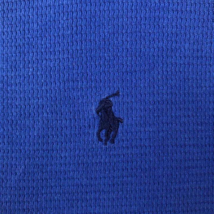 Ralph Lauren POLO RALPH LAUREN SLEEPWEAR Thermal Long T-Shirt, Honeycomb, Men's Size M cotton blue type Vintage Second Hand