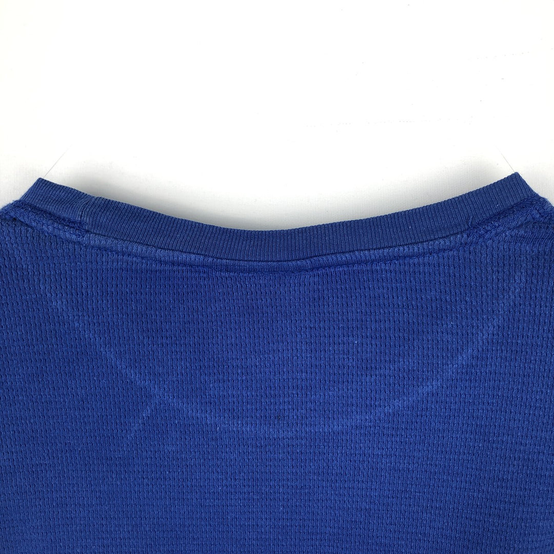 Ralph Lauren POLO RALPH LAUREN SLEEPWEAR Thermal Long T-Shirt, Honeycomb, Men's Size M cotton blue type Vintage Second Hand