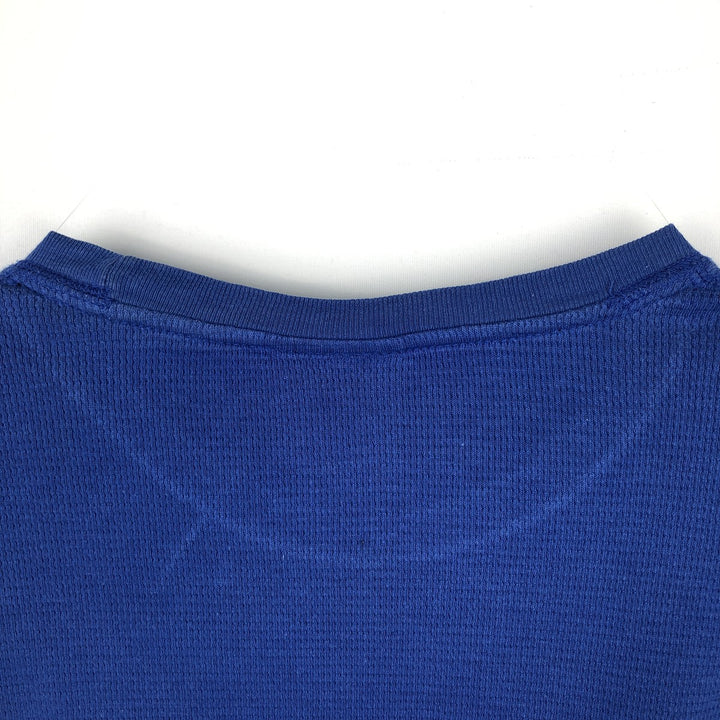 Ralph Lauren POLO RALPH LAUREN SLEEPWEAR Thermal Long T-Shirt, Honeycomb, Men's Size M cotton blue type Vintage Second Hand