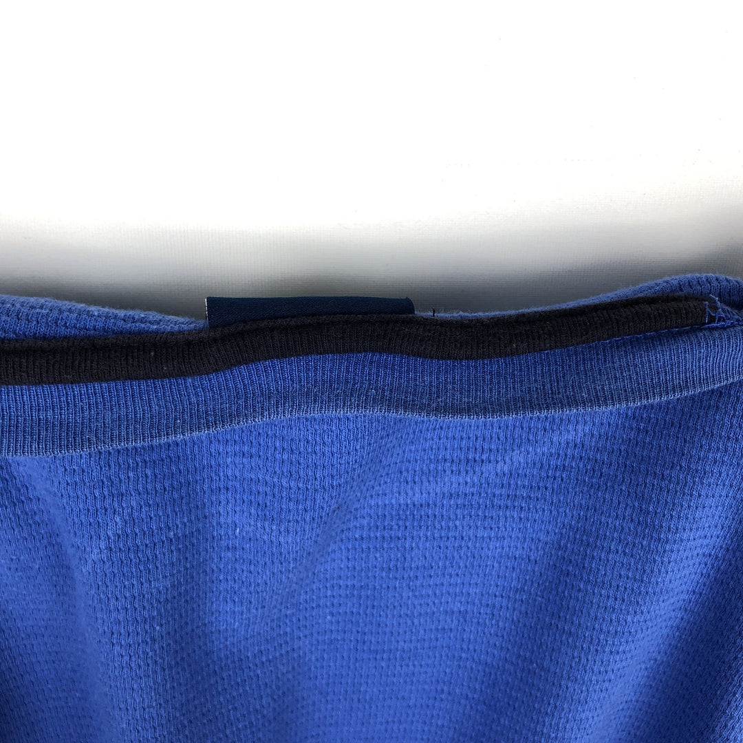 Ralph Lauren POLO RALPH LAUREN SLEEPWEAR Thermal Long T-Shirt, Honeycomb, Men's Size M cotton blue type Vintage Second Hand