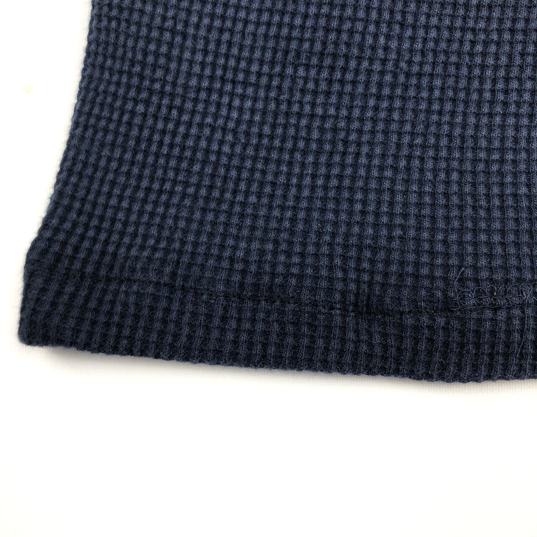 Ralph Lauren POLO RALPH LAUREN Thermal T-Shirt, Waffle, Men's Size Small cotton navy blue type Vintage Second Hand