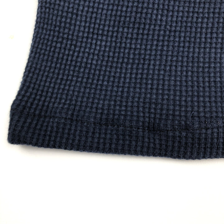 Ralph Lauren POLO RALPH LAUREN Thermal T-Shirt, Waffle, Men's Size Small cotton navy blue type Vintage Second Hand