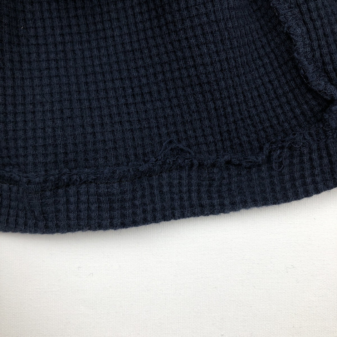 Ralph Lauren POLO RALPH LAUREN Thermal T-Shirt, Waffle, Men's Size Small cotton navy blue type Vintage Second Hand