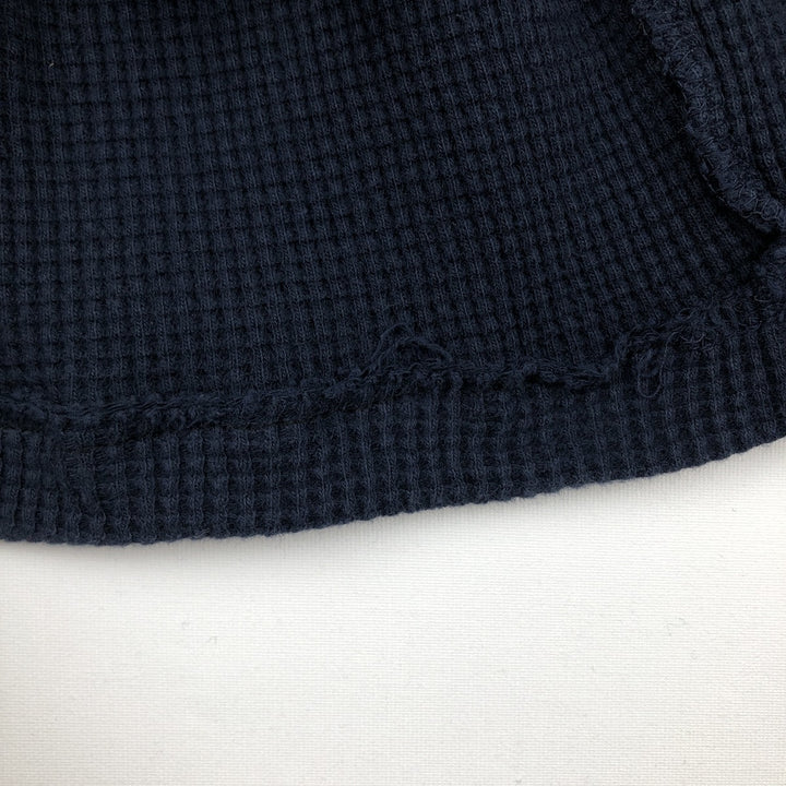 Ralph Lauren POLO RALPH LAUREN Thermal T-Shirt, Waffle, Men's Size Small cotton navy blue type Vintage Second Hand