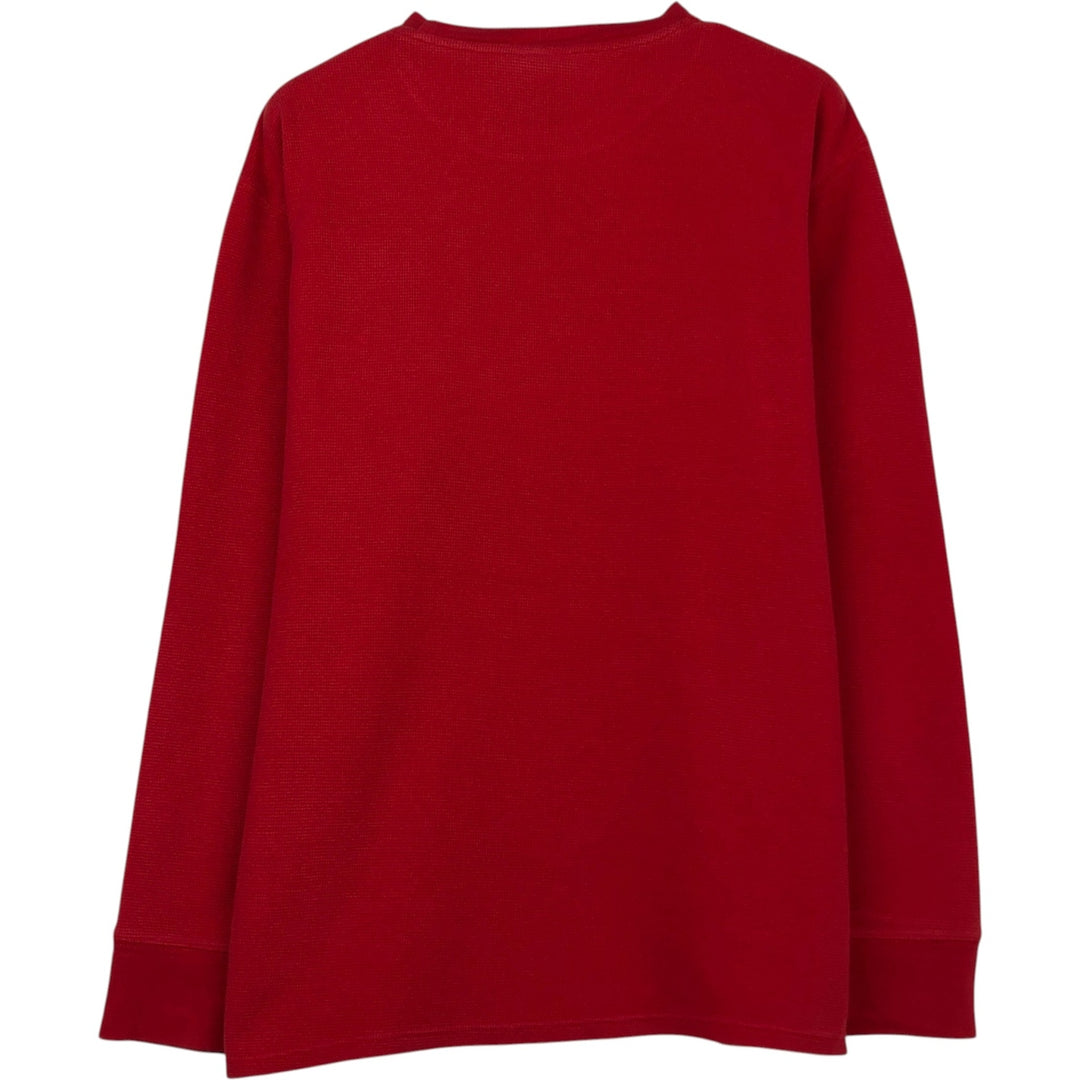 Ralph Lauren POLO RALPH LAUREN SLEEPWEAR Thermal Long T-Shirt, Men's XL cotton red type Vintage Second Hand