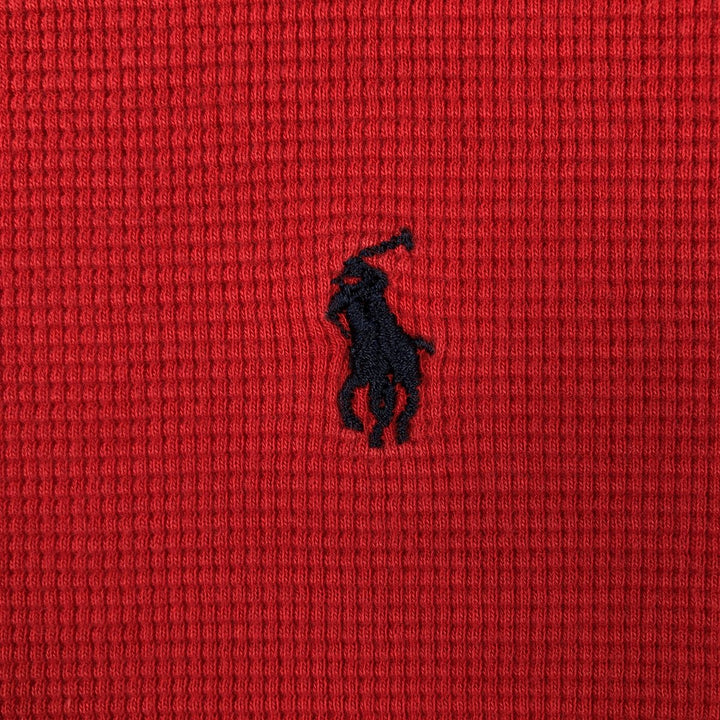 Ralph Lauren POLO RALPH LAUREN SLEEPWEAR Thermal Long T-Shirt, Men's XL cotton red type Vintage Second Hand