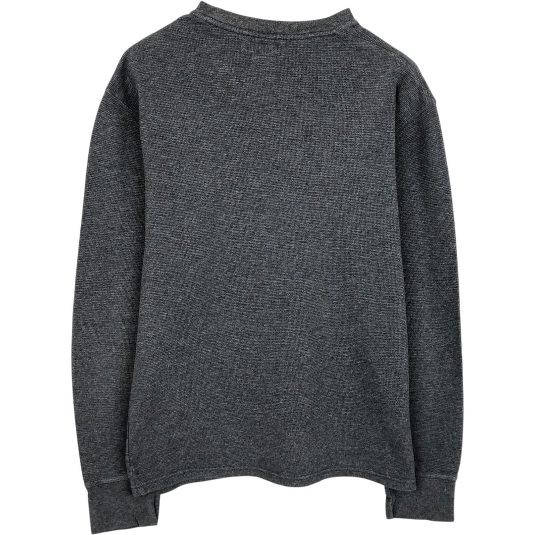 Ralph Lauren POLO RALPH LAUREN Thermal Ron T Waffle Men's L size cotton gray type Vintage Second Hand