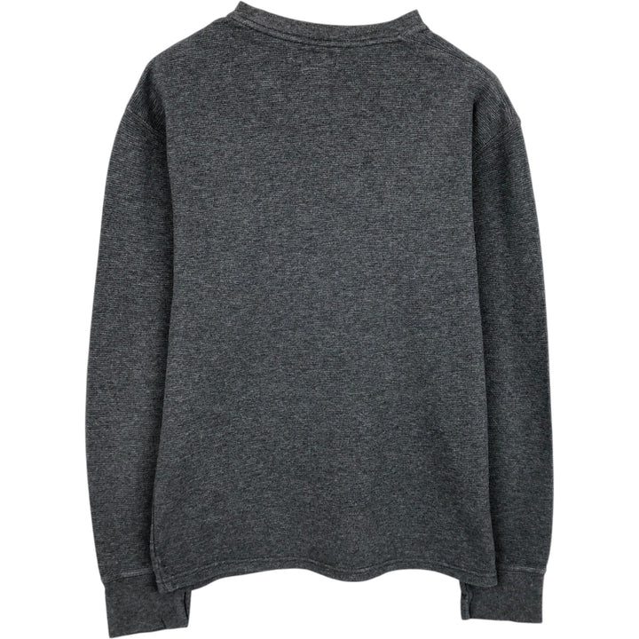 Ralph Lauren POLO RALPH LAUREN Thermal Ron T Waffle Men's L size cotton gray type Vintage Second Hand