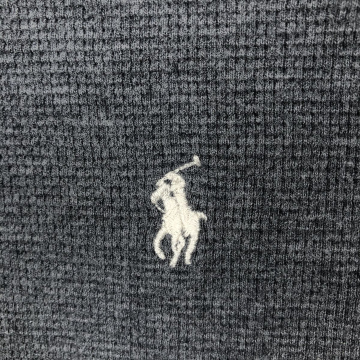 Ralph Lauren POLO RALPH LAUREN Thermal Ron T Waffle Men's L size cotton gray type Vintage Second Hand
