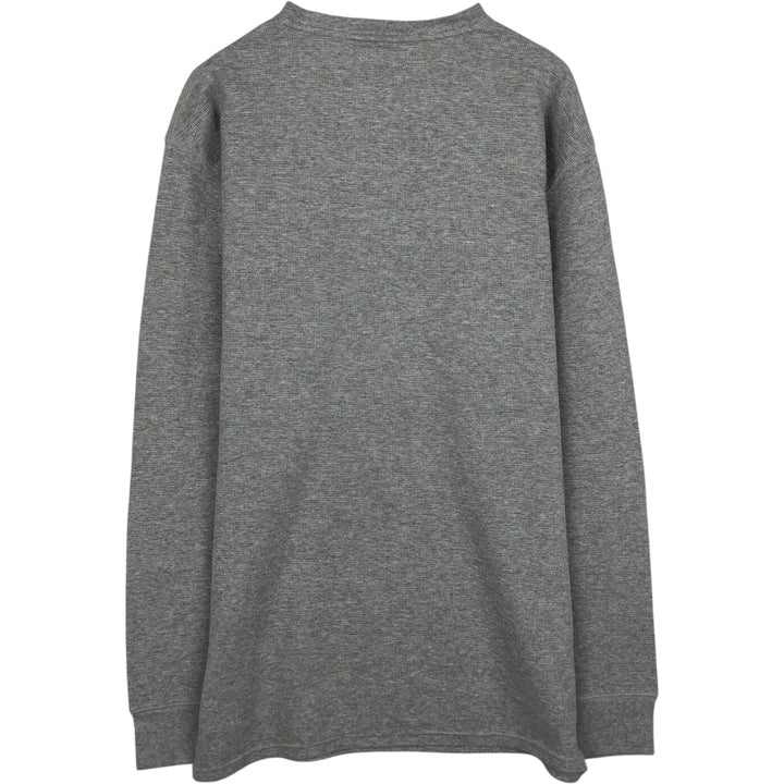 Ralph Lauren POLO RALPH LAUREN Thermal Long T-shirt Waffle Men's XXL cotton gray type Vintage Second Hand