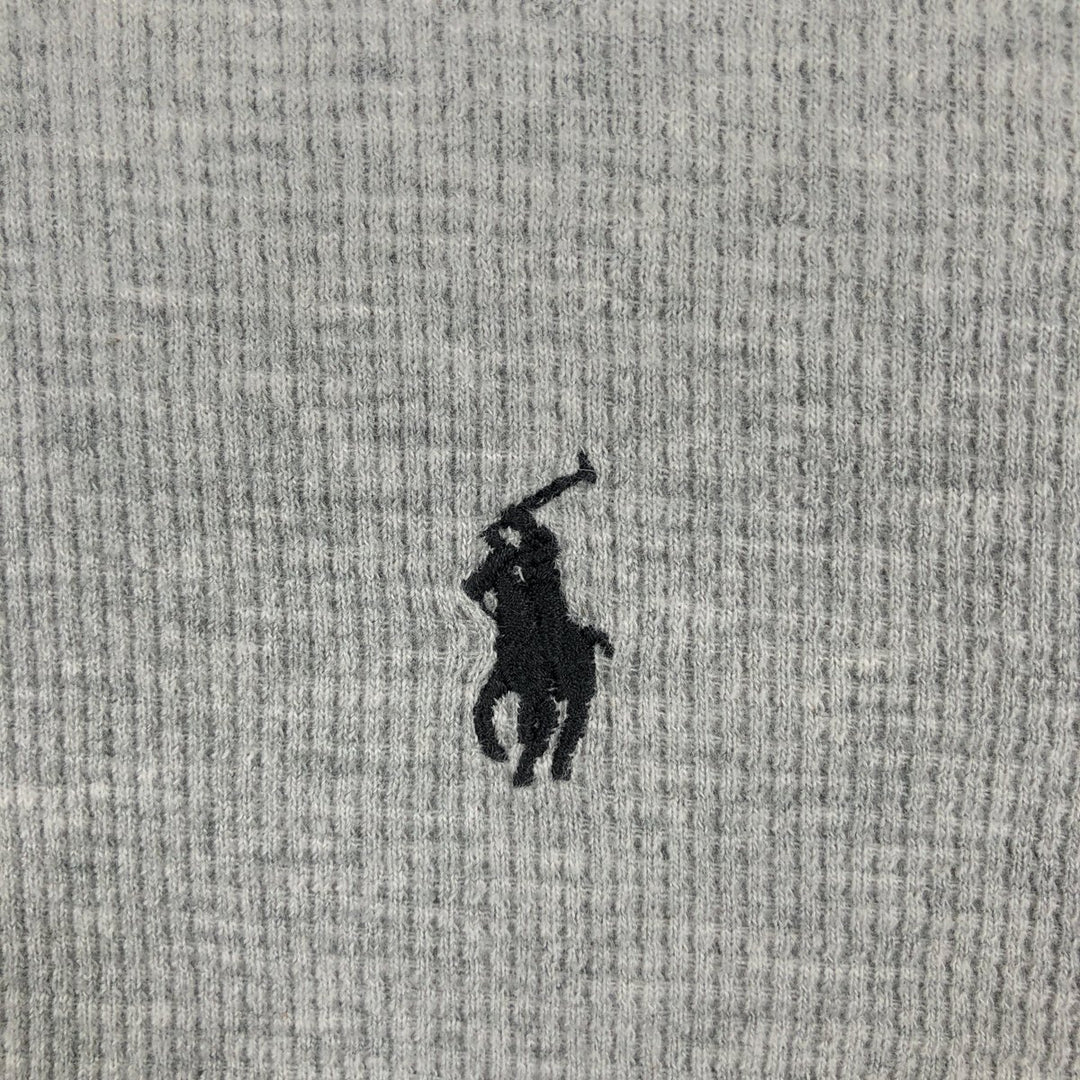 Ralph Lauren POLO RALPH LAUREN Thermal Long T-shirt Waffle Men's XXL cotton gray type Vintage Second Hand