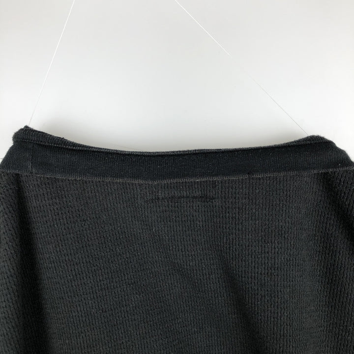 Ralph Lauren POLO RALPH LAUREN Thermal Long T-shirt, Honeycomb, Men's XL cotton black type Vintage Second Hand