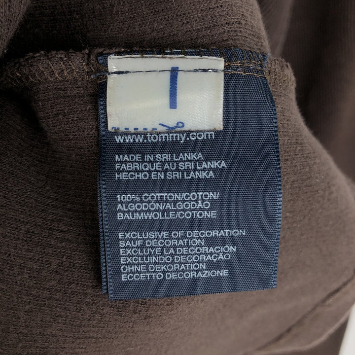 Tommy Hilfiger V-neck thermal long-sleeve t-shirt, men's size XL. cotton brown type Vintage Second Hand