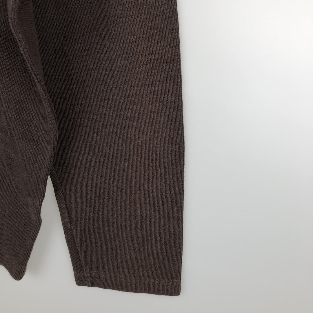 Tommy Hilfiger V-neck thermal long-sleeve t-shirt, men's size XL. cotton brown type Vintage Second Hand