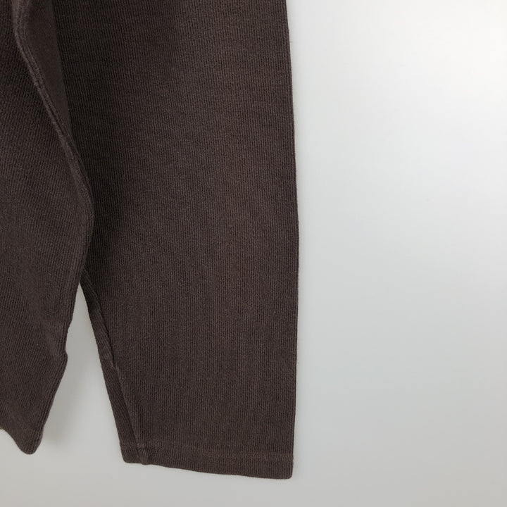 Tommy Hilfiger V-neck thermal long-sleeve t-shirt, men's size XL. cotton brown type Vintage Second Hand