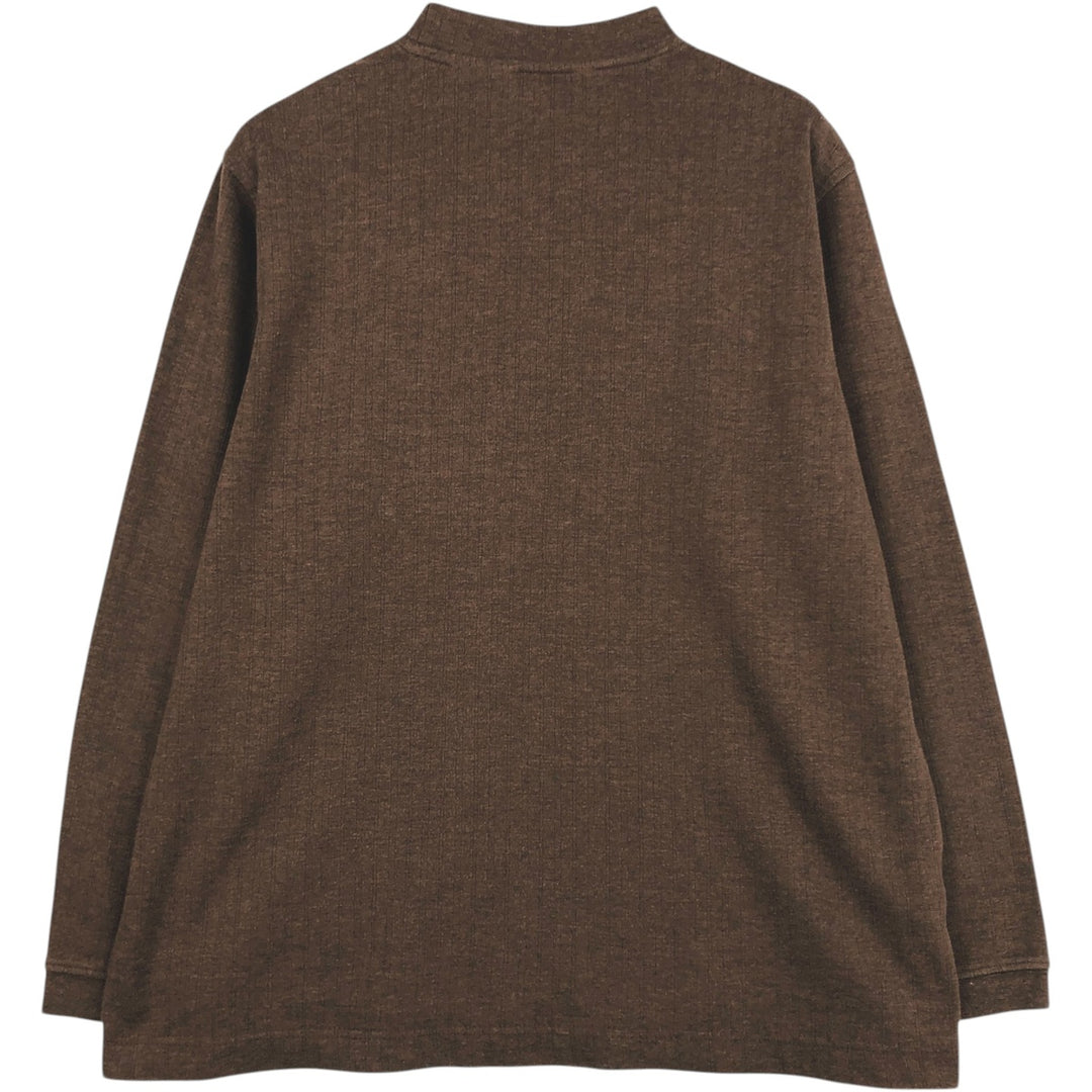 Ralph Lauren POLO by Ralph Lauren high-neck long-sleeved T-shirt, men's size L unclear brown type Vintage Second Hand