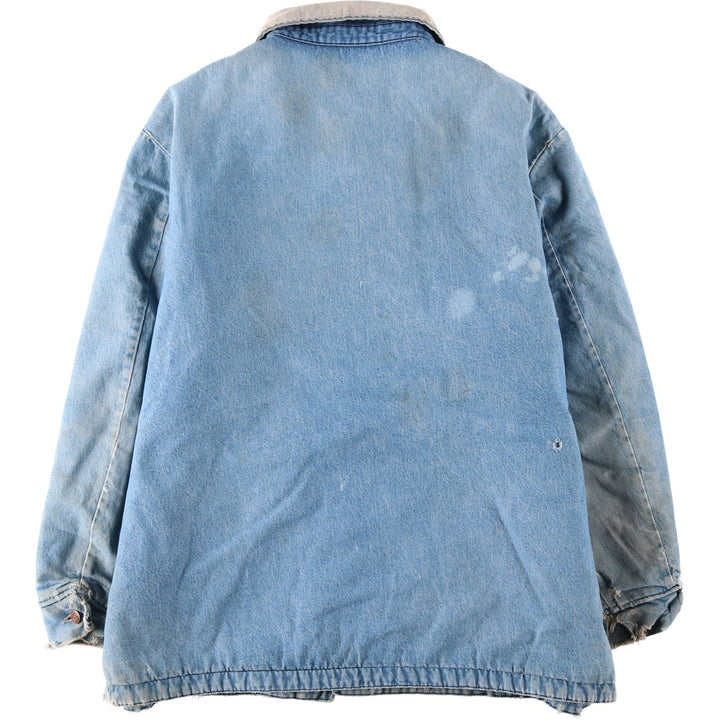 70s-80'S Big Ben denim coveralls, made in USA, men's size XXL equivalent, vintage. cotton blue type Vintage Second Hand