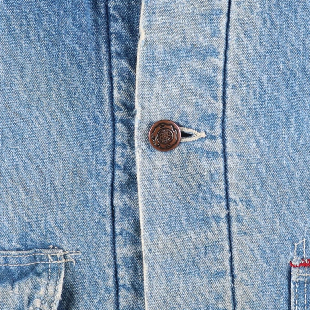 70s-80'S Big Ben denim coveralls, made in USA, men's size XXL equivalent, vintage. cotton blue type Vintage Second Hand