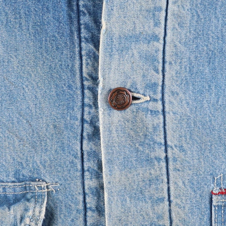 70s-80'S Big Ben denim coveralls, made in USA, men's size XXL equivalent, vintage. cotton blue type Vintage Second Hand