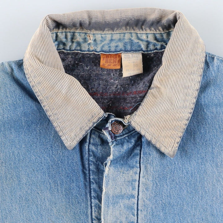 70s-80'S Big Ben denim coveralls, made in USA, men's size XXL equivalent, vintage. cotton blue type Vintage Second Hand