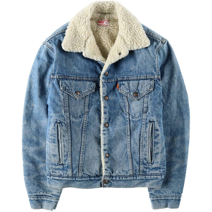 1970'S Levi's denim fleece jacket. Some details are unclear due to missing tag. Men's size M (approx.). unclear blue type Vintage Second Hand