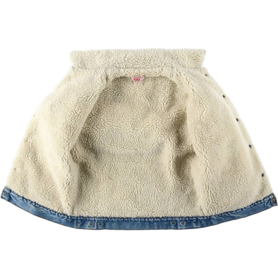 1970'S Levi's denim fleece jacket. Some details are unclear due to missing tag. Men's size M (approx.). unclear blue type Vintage Second Hand