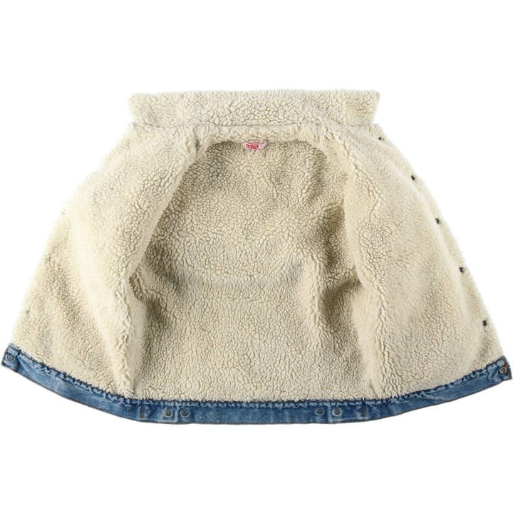 1970'S Levi's denim fleece jacket. Some details are unclear due to missing tag. Men's size M (approx.). unclear blue type Vintage Second Hand